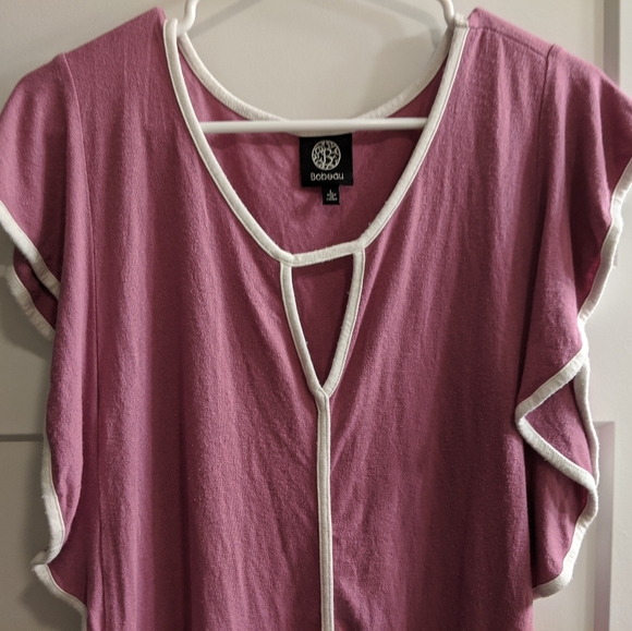 bobeau Tops - ⭐3 for $25 Bobeau Short Sleeve Blouse Mauve